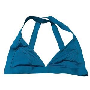 ONIA dark teal bikini top, small